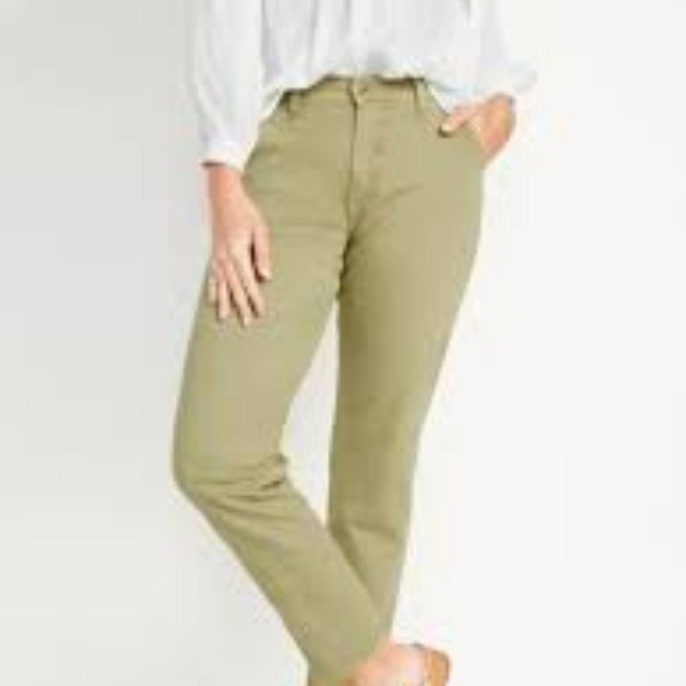 Old Navy Curvy Extra High-Waisted Straight Jeans